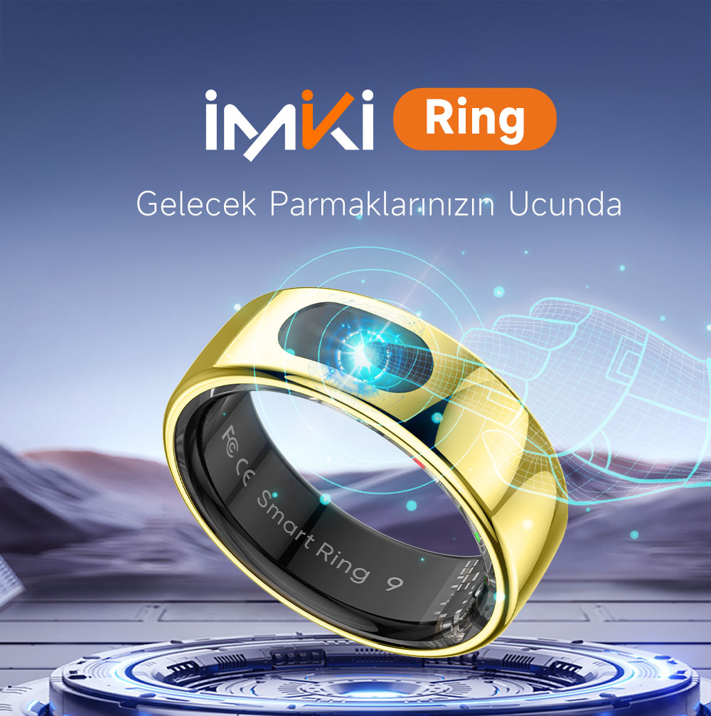 imiki 24k altın akıllı yüzük