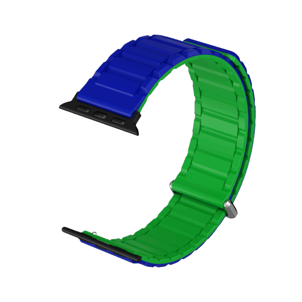 1.2696 Benetton Çift Desenli Akıllı Saat Manyetik Kordon (Ayarlanabilir Magnetik Kayış)