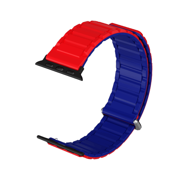 1.2697 Benetton Çift Desenli Akıllı Saat Manyetik Kordon (Ayarlanabilir Magnetik Kayış)